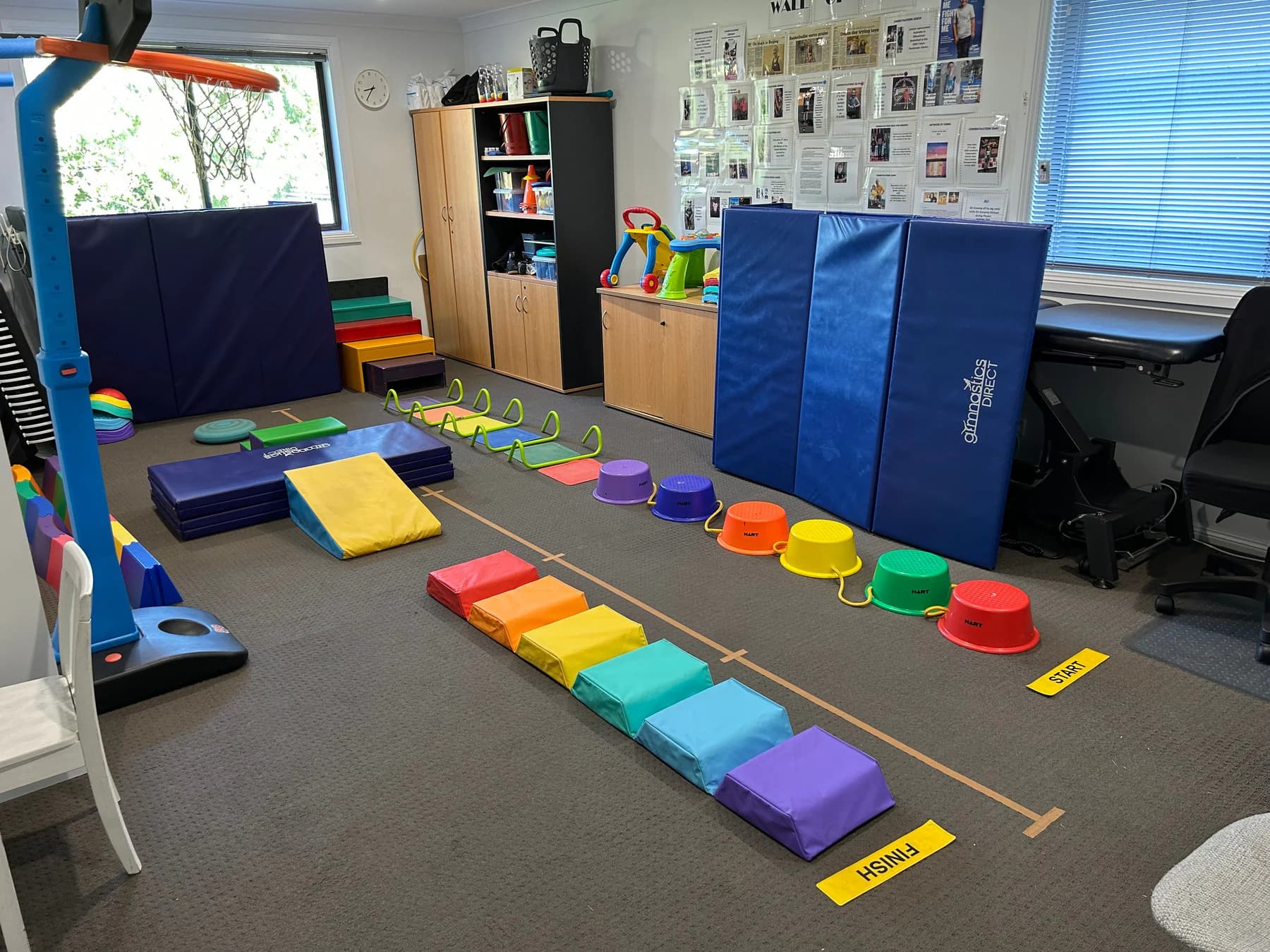 Treatment room 1: a bright, play-based therapy space